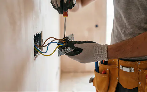 Installation électrique lors d'une rénovation à Nice - pose de prise murale